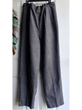 Women's Lucia Houndstooth Trousers Size 14 Black White High Waisted Pants